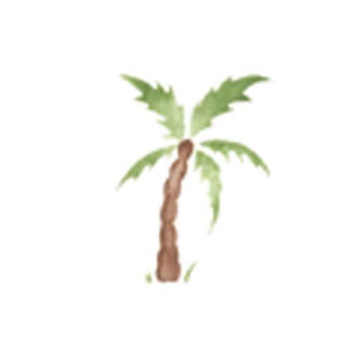 Algopix Similar Product 19 - Small Palm Tree Wall Stencil SKU 3126