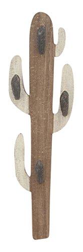 Algopix Similar Product 5 - Benzara Wood Wall Cactus Hook