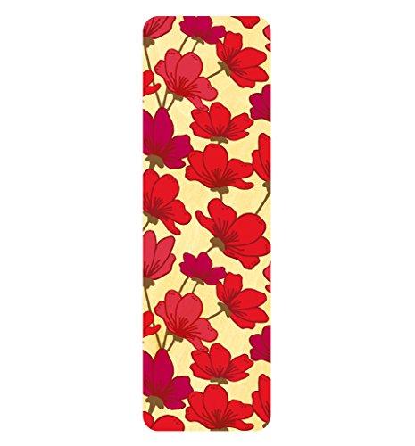 Algopix Similar Product 14 - Ruby Petals Wood BookmarkRuler by