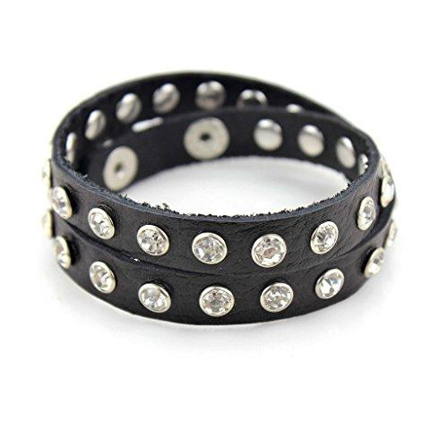Algopix Similar Product 8 - 80s Studded Bracelet with Adjustable