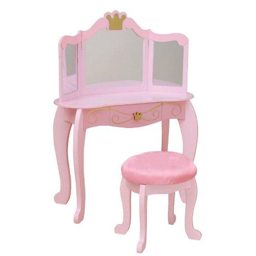 Algopix Similar Product 20 - KidKraft Princess Diva Table and Stool
