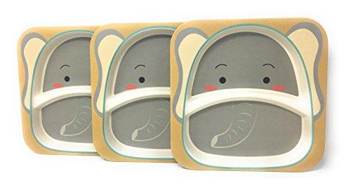 Algopix Similar Product 7 - Bamboo Plates  3 Pack Eco Friendly