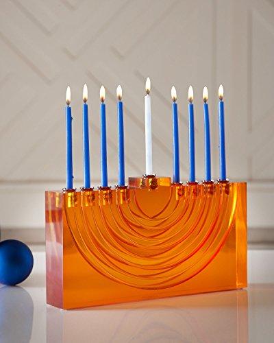 Algopix Similar Product 6 - Jonathan Adler Lucite Menorah, Orange