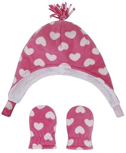 Algopix Similar Product 2 - Girls Sherpa Lined White Heart Print