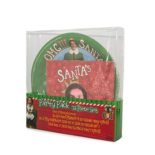 Algopix Similar Product 15 - Christmas Paper Plate and Napkin Party