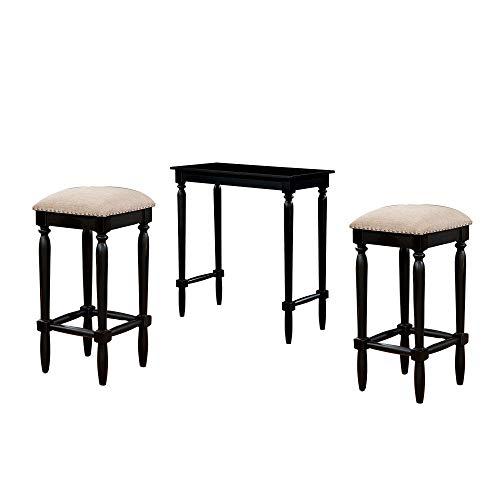 Algopix Similar Product 3 - Benzara BM166142 Wooden Bar Table Set