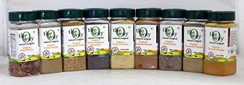 Algopix Similar Product 12 - The O Way Premium Organic Spice Jar Set