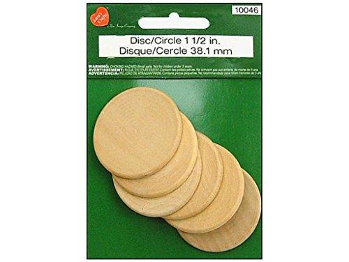 Algopix Similar Product 4 - Lara's Wood Disk/Circle 1.5" 6pc