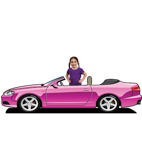 Algopix Similar Product 17 - 2 ft Pink Convertible Sports Car