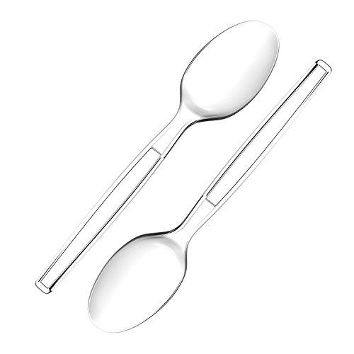 Algopix Similar Product 1 - Zeppoli 120Piece Clear Plastic Spoon