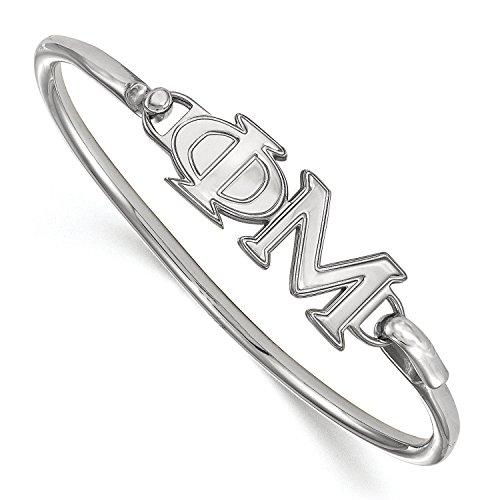 Algopix Similar Product 7 - LogoArt Sterling Silver Phi Mu Small
