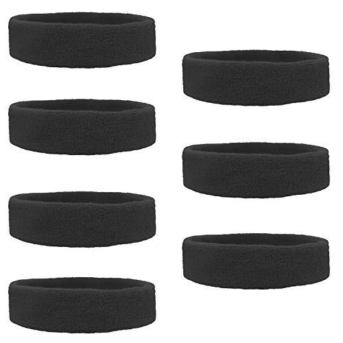 Algopix Similar Product 19 - Kenz Laurenz Black Headband Sweatband 