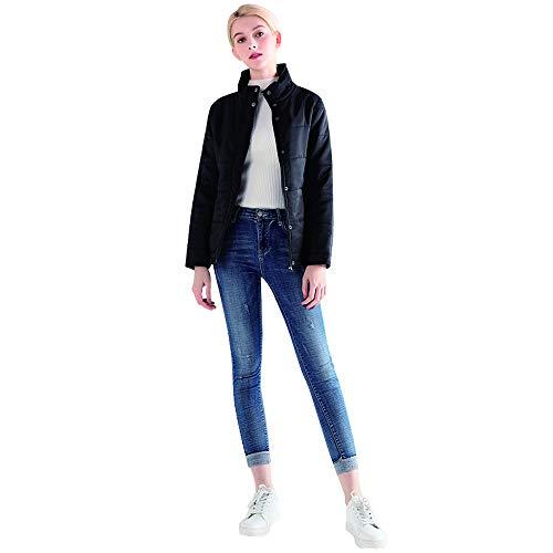Algopix Similar Product 3 - London Rag High Neck Puffer Jacket Black