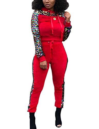 Algopix Similar Product 1 - Womens 2 Piece Sequin Tracksuit