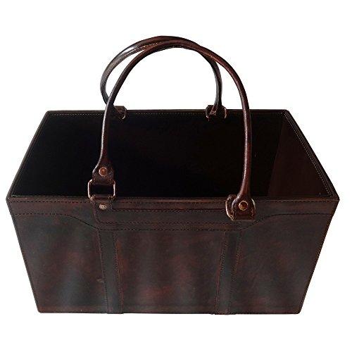 Algopix Similar Product 8 - Benzara Dark Brown Finish Basket