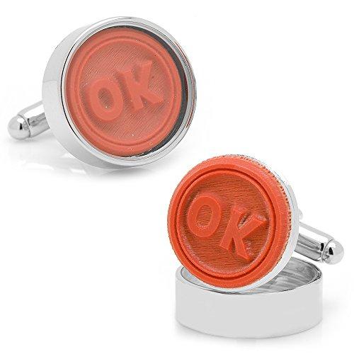 Algopix Similar Product 20 - OK Stamp Cufflinks Novelty 1 x 1in