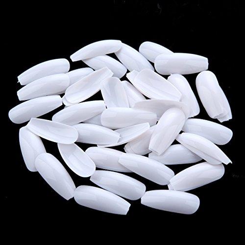 Algopix Similar Product 17 - Makartt 500 PCS White Coffin Nails