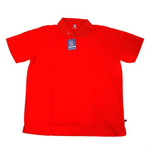 Algopix Similar Product 16 - Hireko PGA Tour Mens Polo Shirt  Red