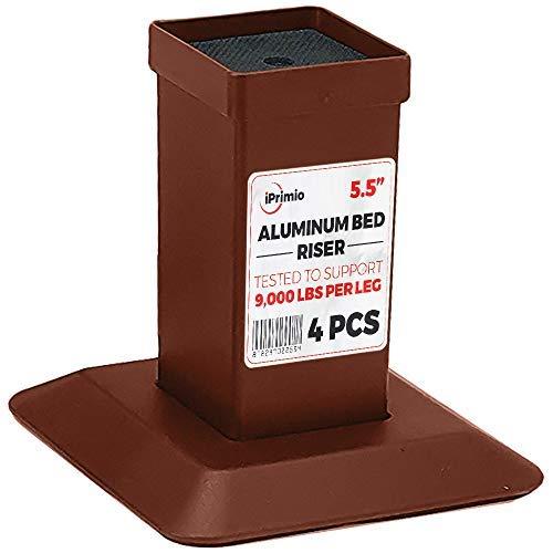 Algopix Similar Product 11 - iPrimio Aluminum 55 Inch Bed Risers 4
