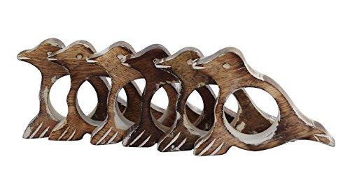 Algopix Similar Product 11 - Benzara White Shabby Chic Napkin Rings