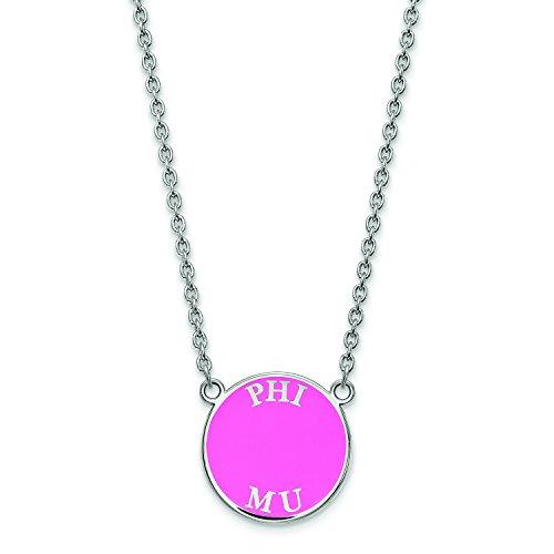 Algopix Similar Product 19 - LogoArt Phi Mu Small Enameled Pendant