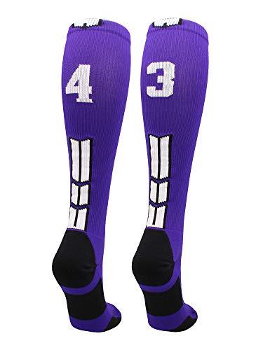 Algopix Similar Product 16 - MadSportsStuff Player Id Number Socks