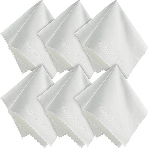 Algopix Similar Product 12 - White Microfiber Cleaning Cloth 8x8
