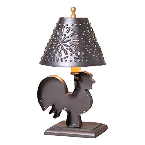 Algopix Similar Product 10 - Small Rooster Lamp with Shade