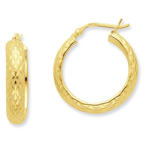 Algopix Similar Product 1 - Sterling Silver Goldflashed Patterned