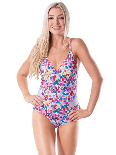 Algopix Similar Product 6 - bawdy Deep Plunge One Piece Swimsuit