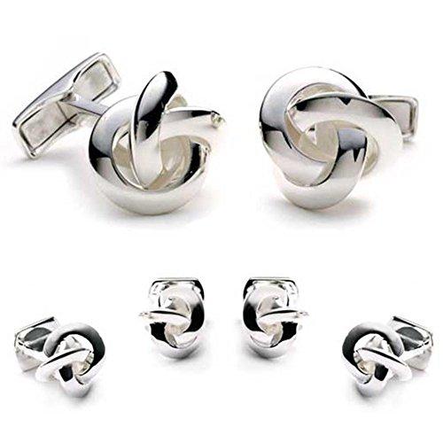 Algopix Similar Product 11 - Sterling Silver Knot Stud Set Novelty 1