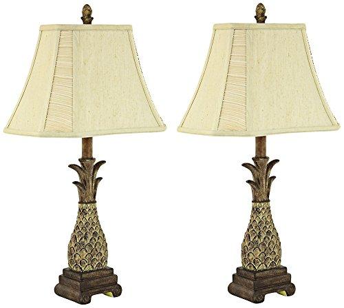 Algopix Similar Product 17 - Aspire Shawn Pineapple Table Lamp Set