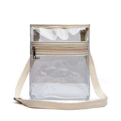 Algopix Similar Product 3 - Small Clear Crossbody Messenger Bag 