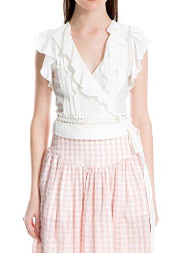 Algopix Similar Product 17 - MAXSTUDIO Cotton Crepon Pleated Ruffled