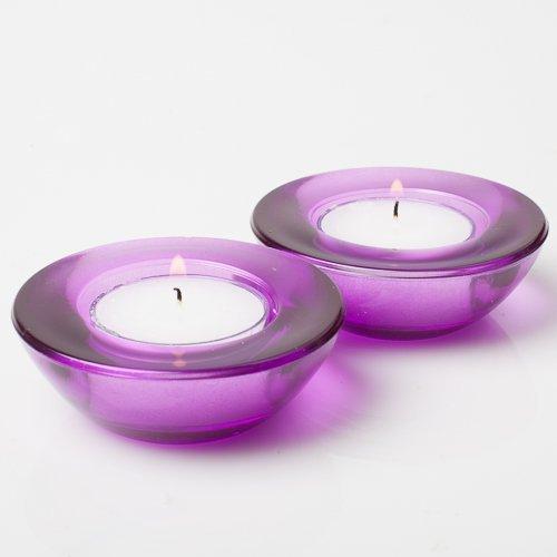 Algopix Similar Product 19 - Eastland Chunky Tealight Holder Purple