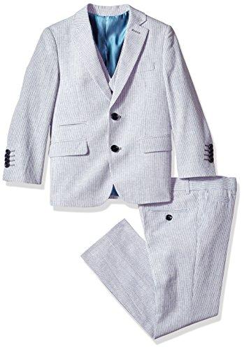 Algopix Similar Product 8 - Isaac Mizrahi Boys Slim Stripe Linen