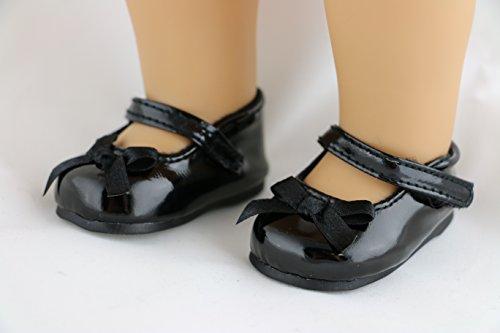 Algopix Similar Product 4 - 18 Pretty Black Dress Shoe with Bows 