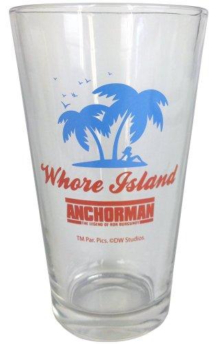 Algopix Similar Product 3 - Anchorman Pint Glass: Whore Island