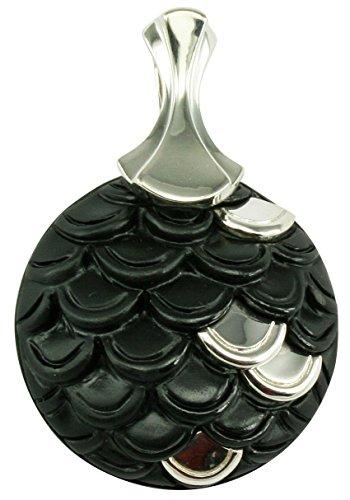 Algopix Similar Product 4 - Unique Natural Black Stone Sterling