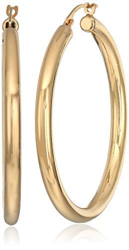 Algopix Similar Product 6 - 14K Yellow Gold Nano Diamond Resin Hoop