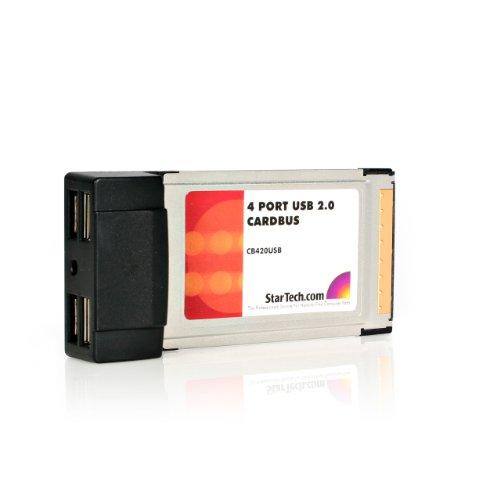 Algopix Similar Product 11 - StarTechcom 4 Port CardBus Laptop USB