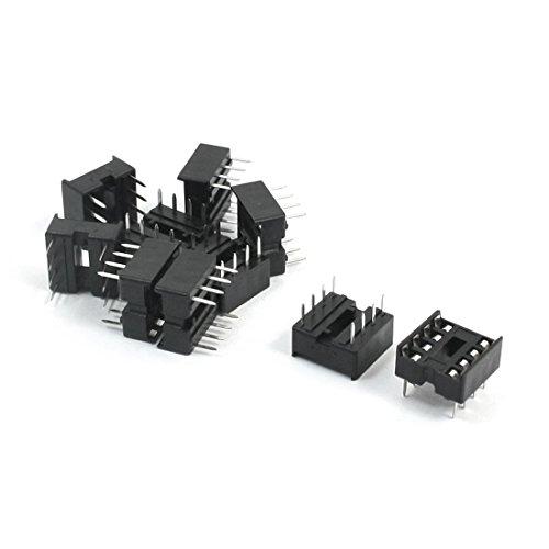 Algopix Similar Product 2 - uxcell 10pcs 8P 8Pins 254mm DIP IC PCB