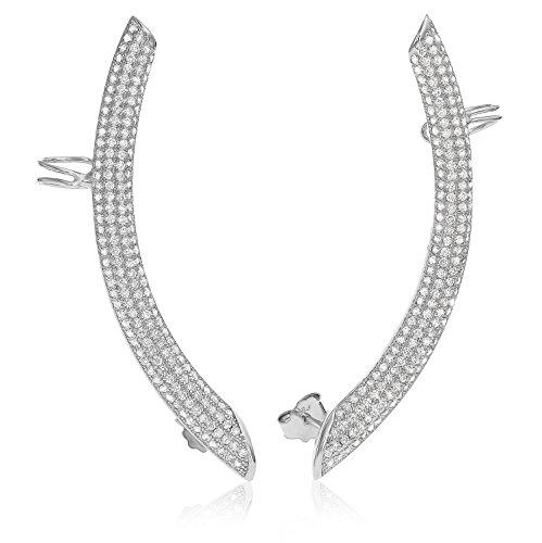 Algopix Similar Product 9 - 925 Sterling Silver Post Cubic Zircon