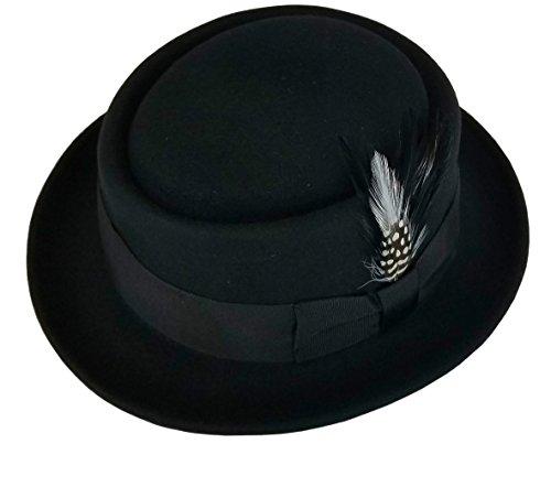 Algopix Similar Product 12 - Mens Crushable Wool Felt Pork Pie
