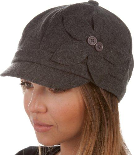 Algopix Similar Product 16 - Sakkas 405BC Sasha Wool Newsboy Cabbie