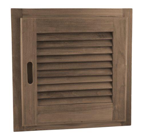 Algopix Similar Product 4 - SeaTeak 60724 Teak Louvered Door and