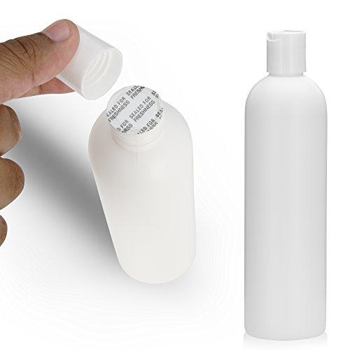 Algopix Similar Product 12 - 25pcs Empty White HDPE Bottle 12oz 