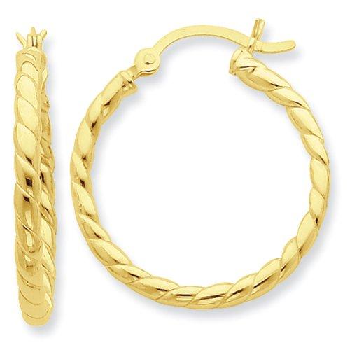 Algopix Similar Product 13 - Sterling Silver Goldflashed Twist 25mm