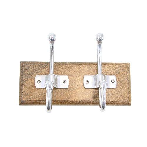 Algopix Similar Product 17 - Benzara Aluminum and Wood Wall Hook