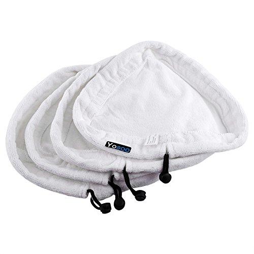 Algopix Similar Product 16 - EBTOOLS 4pcs Steam Mop Cleaner Mat Mop